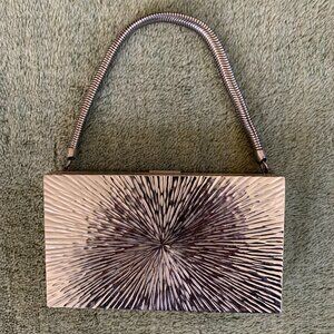 Vintage Evans metal clutch purse